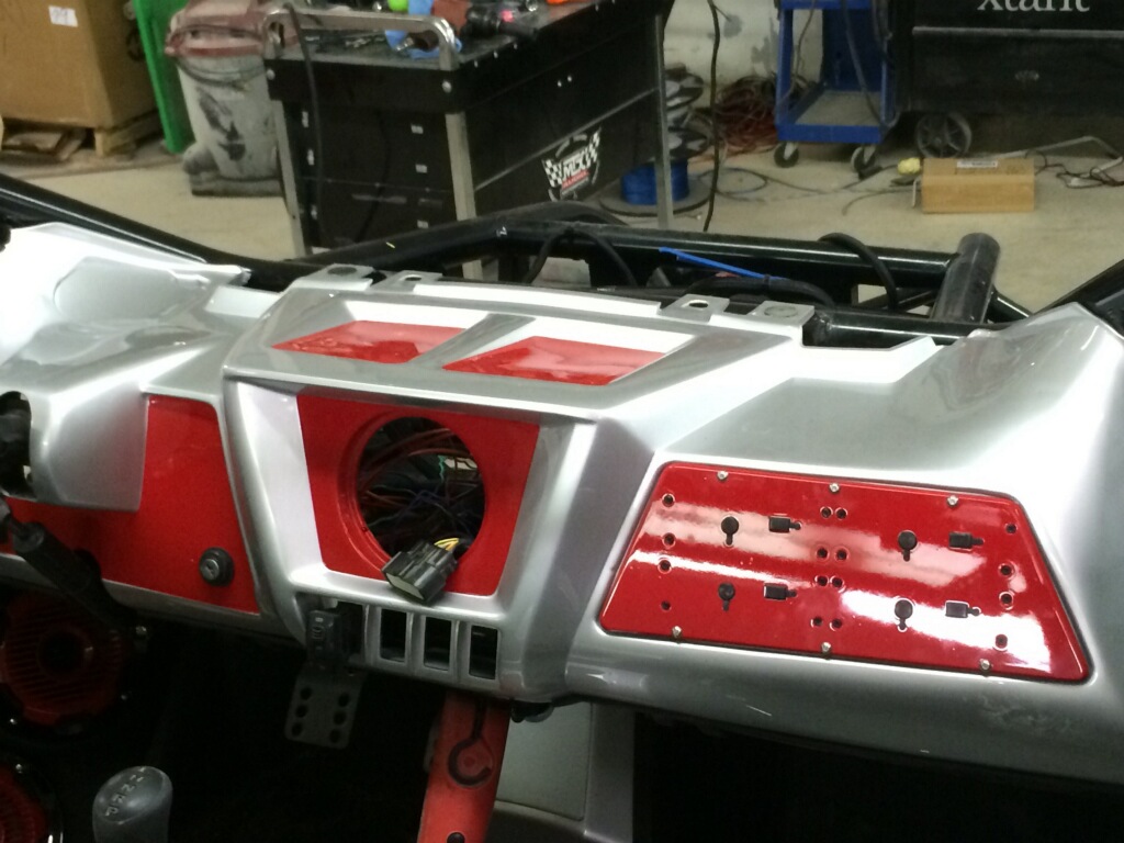 ArcticCat New Dashboard with Amp Rack Installed